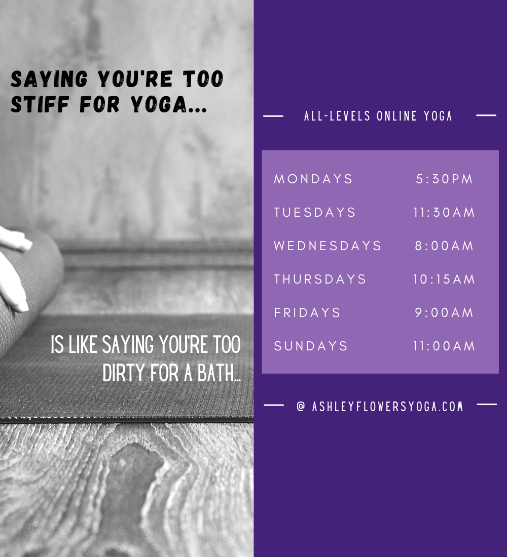 Ashley Flowers Yoga Online Yoga Class Schedule